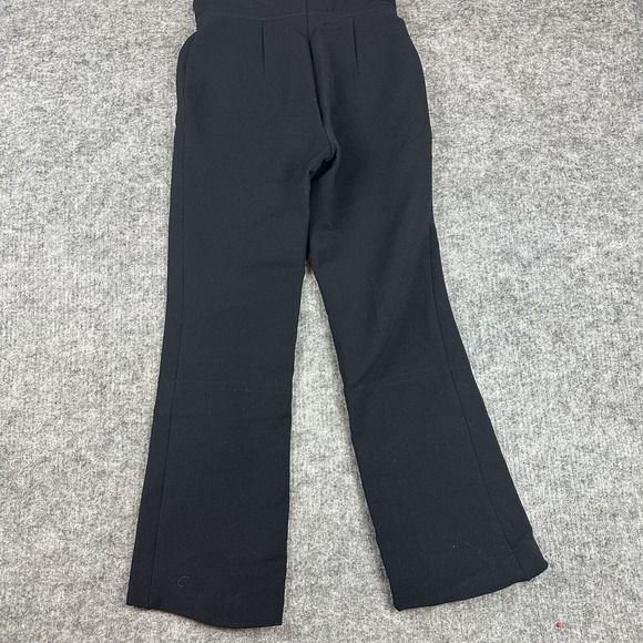 Vtg Peregrine Ski Pants Women 10 Black Bibs Adjustable Wool Blend - Picture 7 of 11